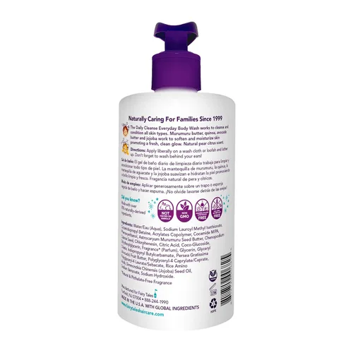 Vista 2 de Fairy Tales Daily Cleanse Everyday Kids Gel de Baño - Jabón para baño o ducha, gel de baño para niños con ingredientes limpios y naturales