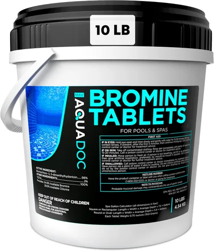 Vista 9 de AquaDoc Tabletas de bromo para spas y jacuzzis – 1.5 libras – Tabletas desinfectantes de bromo de 1 pulgada – Soporta agua limpia y clara