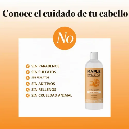 Vista 7 de Tratamiento de protección capilar con cloro para antes de nadar, protector de cabello de agua salada y piscina para nadar con barrera protectora