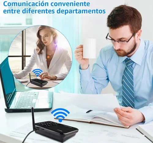 Vista 4 de Wuloo Intercomunicadores inalámbricos para el hogar de 1 milla (5280 pies) Rango 10 - Canal, sistema de intercomunicación inalámbrico para el hogar