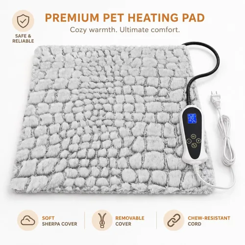 Vista 8 de Cama calentada para animales pequeños Almohadilla térmica para mascotas