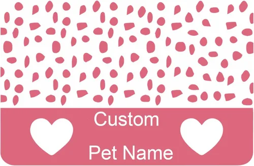 Vista 9 de Estera Personalizada para Comida de Perros y Gatos de PU Antideslizante en la Parte Inferior, Estera para Cuenco de Perros, Estera para Perros