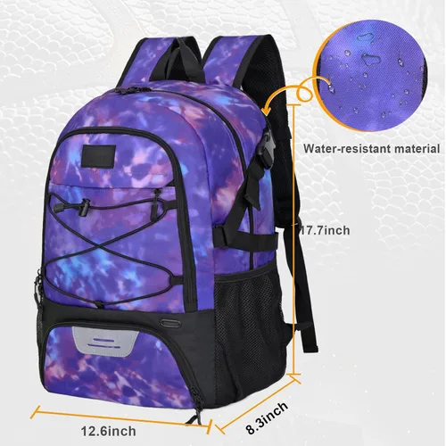 Vista 9 de Goloni Mochila de fútbol,Mochila de baloncesto con compartimento para pelotas y compartimento para zapatos,Mochila para baloncesto,Fútbol