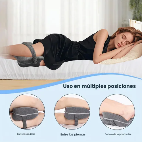 Vista 3 de Almohada de rodilla para dormir de lado, almohada larga de pierna de rodilla de 13.8 pulgadas para dormir de lado, almohada de espuma viscoelástica
