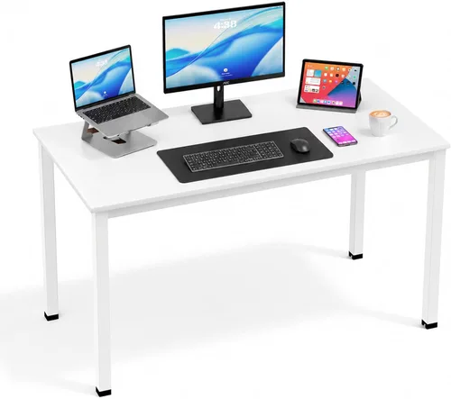 Vista 12 de Escritorio para computadora para espacio pequeño, moderno y simple, escritorio para computadora portátil, escritorio de estudio para oficina en Negro