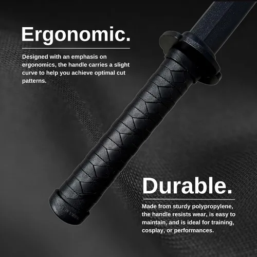 Vista 3 de E-BOGU Polipropileno Madera Estilo Practica Espada Negra (33")