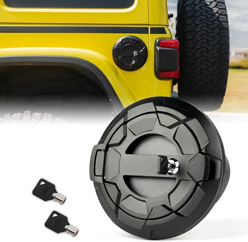 Vista 8 de Cubierta de aluminio sin bloqueo de tapa de gas compatible con Jeep JK JKU