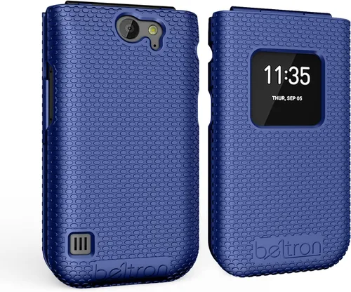 Vista 12 de BELTRON Funda para Nokia 2720 V Flip Phone, funda protectora a presión (Verizon 2720V) - Negro