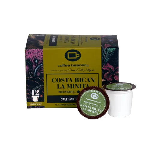 Vista 68 de Cápsulas de café de coco hawaiano de Coffee Beanery 48 unidades a granel, café Arbica tostado medio