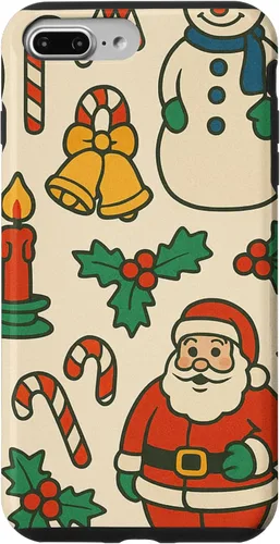 Vista 12 de Patrón retro de los años 90, decoración nostálgica de vacaciones para iPhone 16