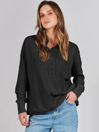 Vista 3 de ANRABESS Sudaderas casuales con botones para mujer, sudaderas de gran tamaño con bolsillos para otoño e invierno 2023