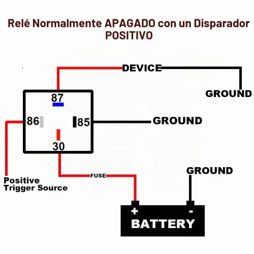 Vista 5 de Relé para automóvil de 4 pines 12 V 40/30 amperios, interruptores y arrancadores automáticos Spst de 12 voltios, paquete de 25