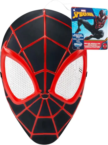 Vista 3 de Marvel Youth Miles Morales - Máscara de plástico 3D con correa elástica