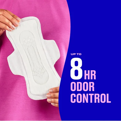Vista 4 de Carefree Toallitas ultradelgadas para mujeres, toallitas regulares con alas, 28 unidades Toallitas Carefree, cuidado femenino, toallitas