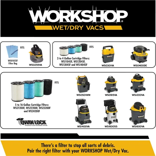 Vista 6 de WORKSHOP Wet/Dry Vacs Cepillo para piso, de 1-7/8 pulgadas, para aspiradora en seco o húmedo, para tienda.