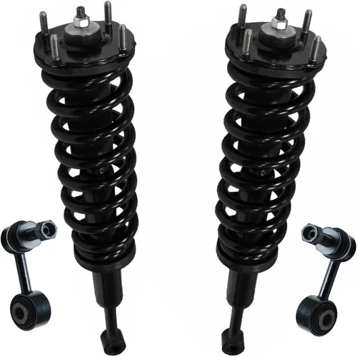 Vista 52 de Detroit Axle - 4 barras estabilizadoras de puntales delanteros para Kia Forte Koup 10-13 12-13 Forte5, puntales y barras estabilizadoras de resorte