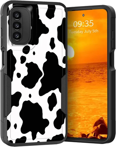 Vista 251 de para Moto G Play 4G 2024, funda de dos capas híbrida resistente y a prueba de golpes, PC duro + silicona suave protectora para Motorola Moto G Play