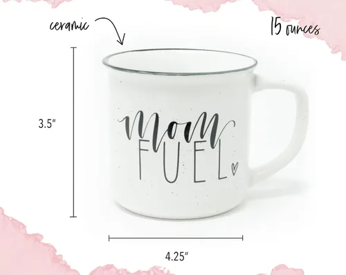 Vista 3 de June & Lucy Taza para mamá con elegante caja de regalo, taza de café novedosa para mamá, lindas tazas de café para mujeres, taza de café con letras