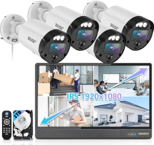 Vista 13 de Sistema de cámara de seguridad PIR POE (5 MP - Cámaras 1 TB 1)