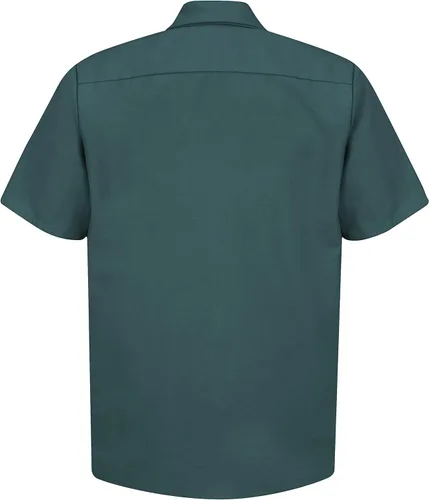 Vista 2 de Red Kap - Camisa de trabajo industrial para hombre, ajuste regular, manga corta