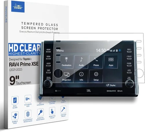 Vista 11 de Protector de pantalla de cristal prémium para Toyota RAV4 (2015-2022), Camry (2018-2020) Accesorios de pantalla táctil multimedia de 7 pulgadas