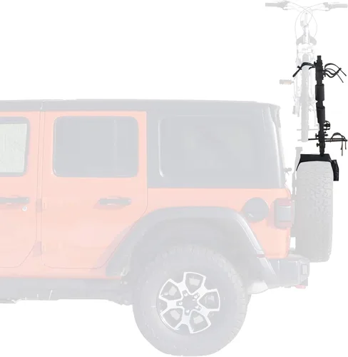Vista 3 de Let's Go Aero TireBiter 2-Bike VRack Carrier para neumáticos de repuesto Compatible con cámara de respaldo (modelo B00987)