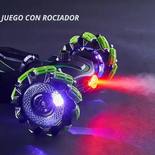 Vista 6 de TADOZIC Auto con sensor de gestos de control remoto 4WD, auto de acrobacias RC controlado a mano, vehículo de doble cara rotación de 360° con luz