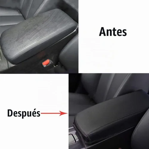 Vista 7 de XITER Con logotipo "Altima" protector para reposabrazos de automóvil, 1 almohadilla de cuero para consola central para Nissan Altima 2013-2018