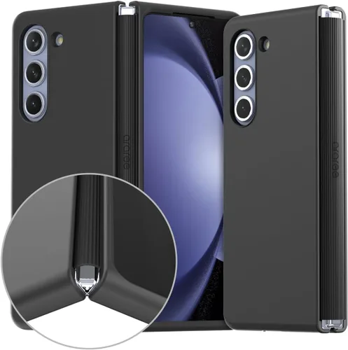 Vista 10 de araree Aero Flex - Funda para Galaxy Z Fold Series con protección de bisagra, carcasa protectora delgada (PC) con protector de bisagra (TPU), Crema