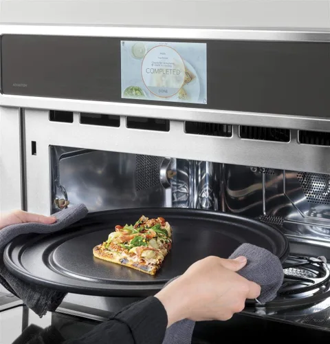 Vista 5 de Cafe CSB913P2NS1 Combo de horno eléctrico inteligente de pared y microondas de 30 pulgadas y 1.7 pies cúbicos con tecnología Advantium de 120
