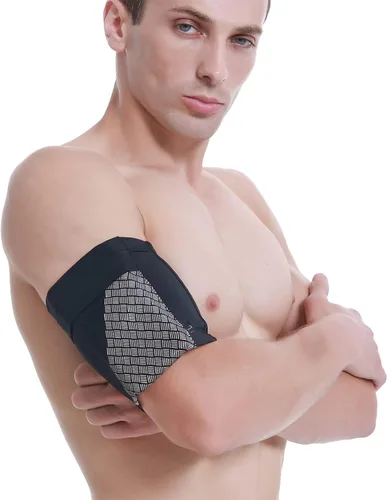 Vista 5 de Brazalete deportivo universal para todos los teléfonos. Brazalete para teléfono celular para correr, fitness y entrenamientos de gimnasio