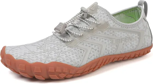 Vista 16 de UBFEN Zapatos acuáticos para natación, para hombre y mujer, para deportes de playa, secado rápido, descalzos para navegación, pesca, buceo, surf