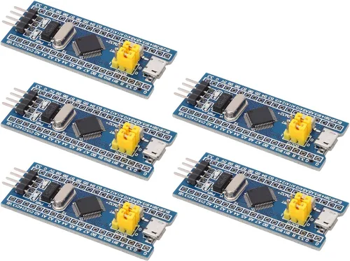 Vista 4 de STM32F103C8T6 Placa de desarrollo de sistema mínimo 5-Pack Kit de núcleo de 40 pines para proyectos de electrónica integrada y aprendizaje