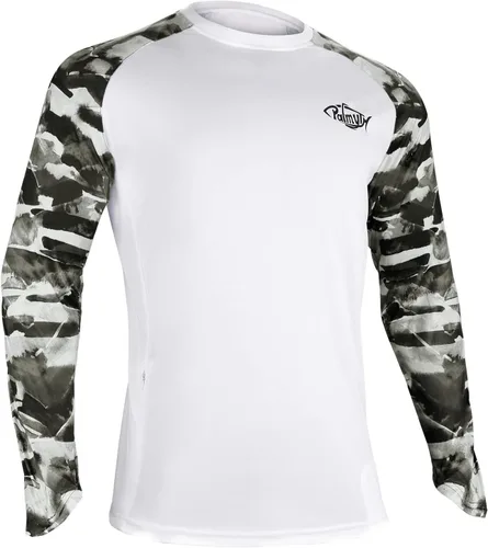 Vista 52 de Palmyth - Camiseta de pesca para hombre, con manga larga, protección solar ultravioleta FPU 50+, con bolsillo