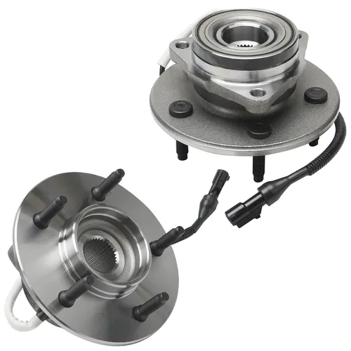 Vista 98 de Detroit Axle - Par de cojinetes de rueda delantera/trasera para Ford Edge 11-14, 09-19 Flex, 13-19 Police Interceptor Sedan, 14-18 Police Sedan
