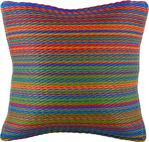 Vista 9 de Fab Habitat Almohada de plástico reciclado prémium para exteriores, impermeable, resistente a la decoloración, a rayas, patio, porche, terraza