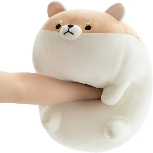 Vista 2 de Auspicious beginning Peluche de Corgi de 8 pulgadas - Peluche de Shiba Inu, Peluches de Corgi Animales de Peluche Perrito de Peluche, Peluches