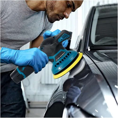 Vista 3 de Car Buffer Polisher, Cordless Car Polisher 12V Battery 6 Speed Adjustable Electric Waxing Polishing Kit Beauty Tool,for Waxing