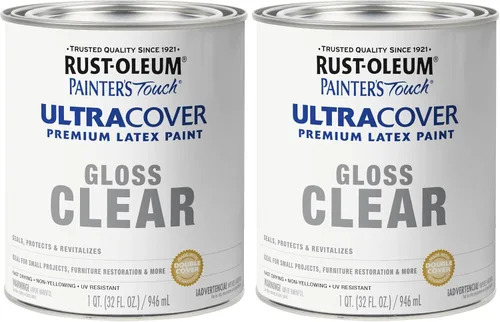 Vista 36 de Rust-Oleum Painter's Touch - Pintura de látex con brocha, color negro plano Negro (Flat Black)