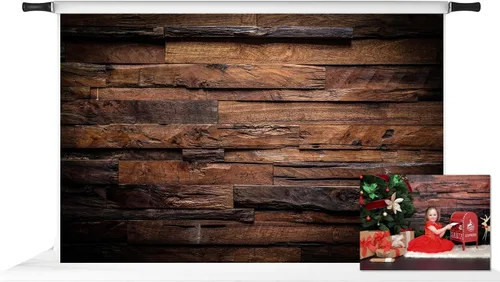 Vista 9 de Kate 2.1x1.5m Telón de fondo de madera para fotografía Vintage Marrón Retro Shiplap Foto Fondo de fiesta Rústico para fotografía Características