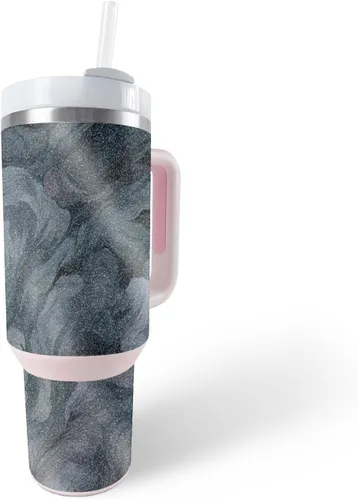 Vista 36 de MightySkins - Vaso con purpurina brillante compatible con Stanley The Quencher H2.0 FlowState de 40 onzas, morado sólido, acabado protector
