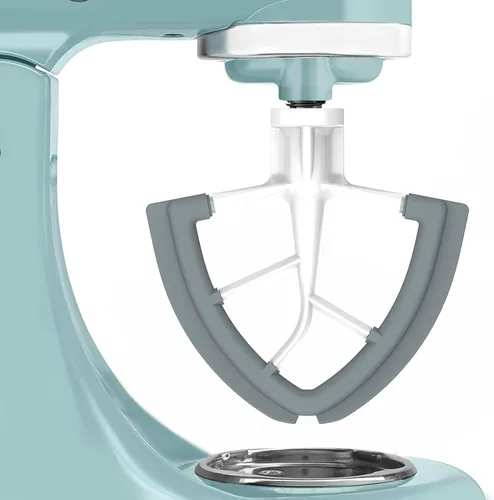 Vista 2 de Batidor de borde flexible de 4.5/5 cuartos de galón para batidora KitchenAid con cabezal inclinable, hoja fundida a presión de metal con bordes