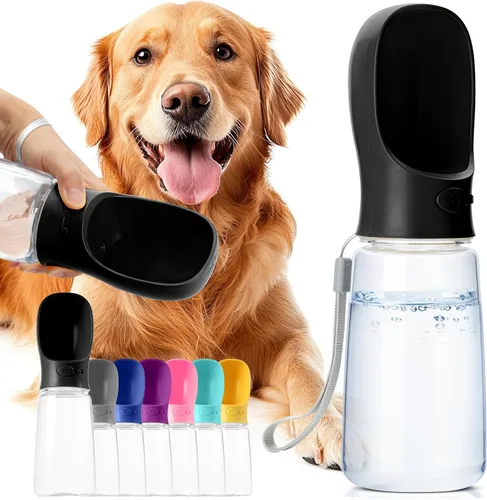 Vista 13 de Mr. Pen Botella de agua portátil para perro, 19 onzas, grande, azul marino, dispensador de botellas de agua para perros de viaje, no apto