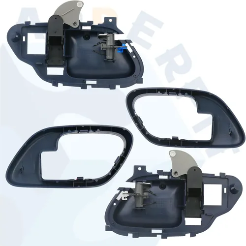 Vista 2 de APPERFiT Manija de puerta interior con kit de bisel (azul) Compatible con 1995-2002 Chevy Chevrolet GMC Truck C1500 C2500 C3500 K1500 K2500 K3500