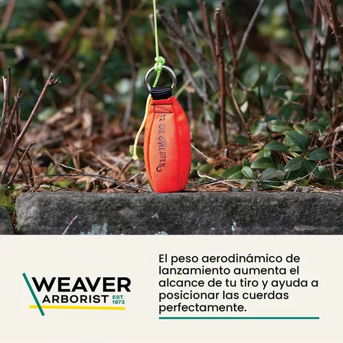 Vista 2 de Weaver Arborist Throw Weight for Tree Climbing and Rope Setup Naranja (Blaze Orange)