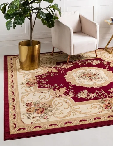 Vista 18 de Unique Loom Versailles Collection - Alfombra tradicional clásica con motivo floral, colección Versailles