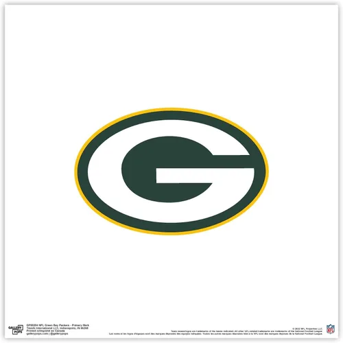 Vista 10 de Trends International Gallery Pops NFL Green Bay Packers - Arte de pared de marca primaria, versión enmarcada negra, 12 x 12 pulgadas