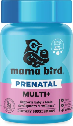 Vista 11 de Best Nest Wellness Mama Bird - Gomitas prenatales Multi+ (30 porciones) Multivitamínico sin hierro - Sabor a fresa - Metilfolato - Salud del cerebro