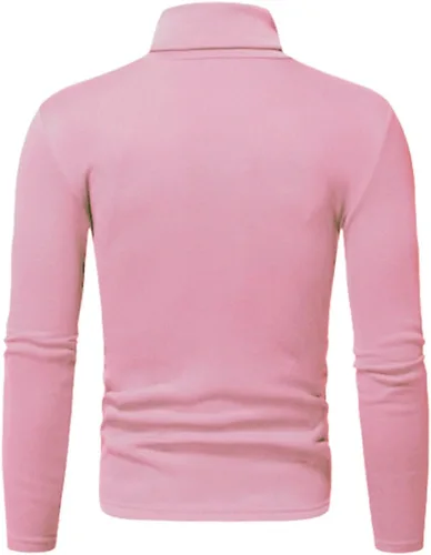 Vista 2 de Suéter básico de punto térmico de cuello alto para hombre