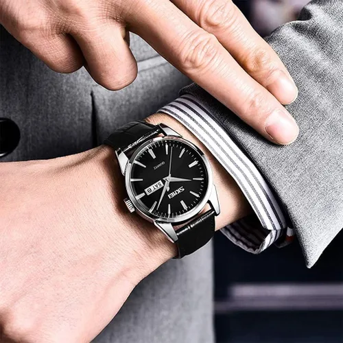 Vista 6 de SKMEI Par de relojes para parejas, hombres y mujeres, para él y para ella, juego de relojes para esposo, esposa, San Valentín, reloj de pulsera a